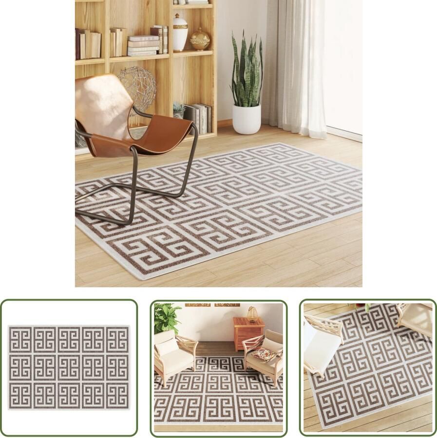 The Living Store Vloerkleed Sorona Dupont 160 x 230 cm Multicolor met anti-slip waterafstotend Vloerkleed Multicoloured Vloerkleed Ronde Vloerkleed Zacht Vloerkleed Anti Slip Vloerkleed