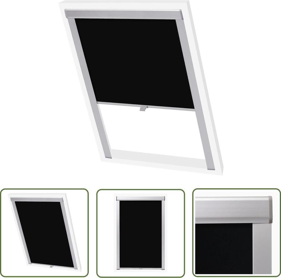 The Living Store Verduisterend Rolgordijn Zwart S06 606 Hitteblokkerend Verduisterend Rolgoardijn Rolgordijn Velux Blackout Gordijn Zonwering Kamerscherm