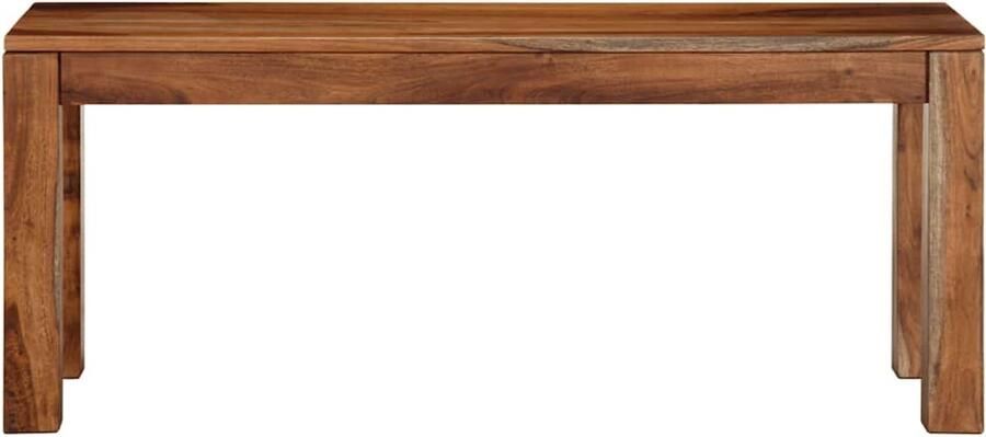 The Living Store Bankje 110 cm massief acaciahout Bank Banken Zitbank Bankstoel