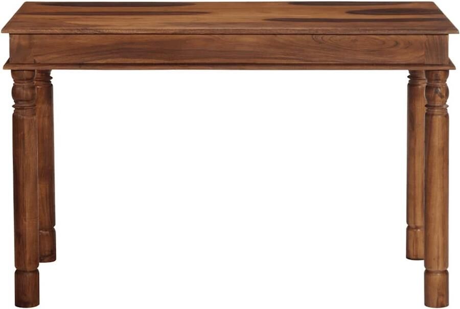 The Living Store Eettafel 120x60x77 cm massief acaciahout Houtentatiefels Acacia Tafels Eettafel Modern Salontafels Tuintafel