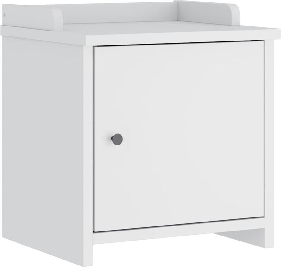 VidaXL Gangbankje SANDNES wit 45x40x50 cm massief grenenhout Gangbankje Salontafel Kastje Binnenhuisdecoratie Vintage