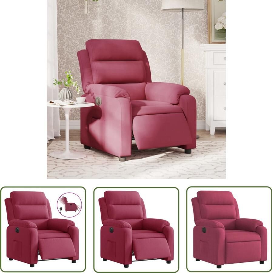 VidaXL Sleutelset Dynammometer Sleutel Fauteuil verstelbaar elektrisch stof wijnrood Gereedschap Drapers Tools Klikmechanisme