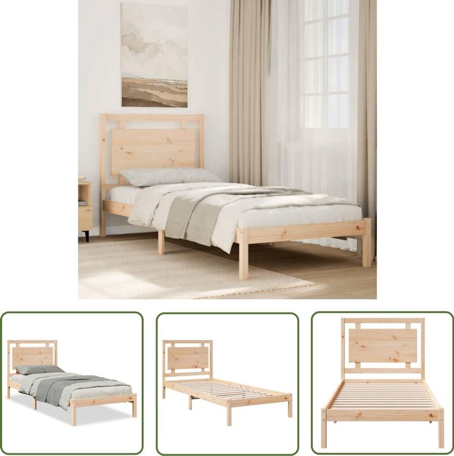 VidaXL Sleutelset Dynamo Meter Bedframe extra lang zonder matras massief hout 100x210 cm Gereedschap Handgereedschap Drapers Tools