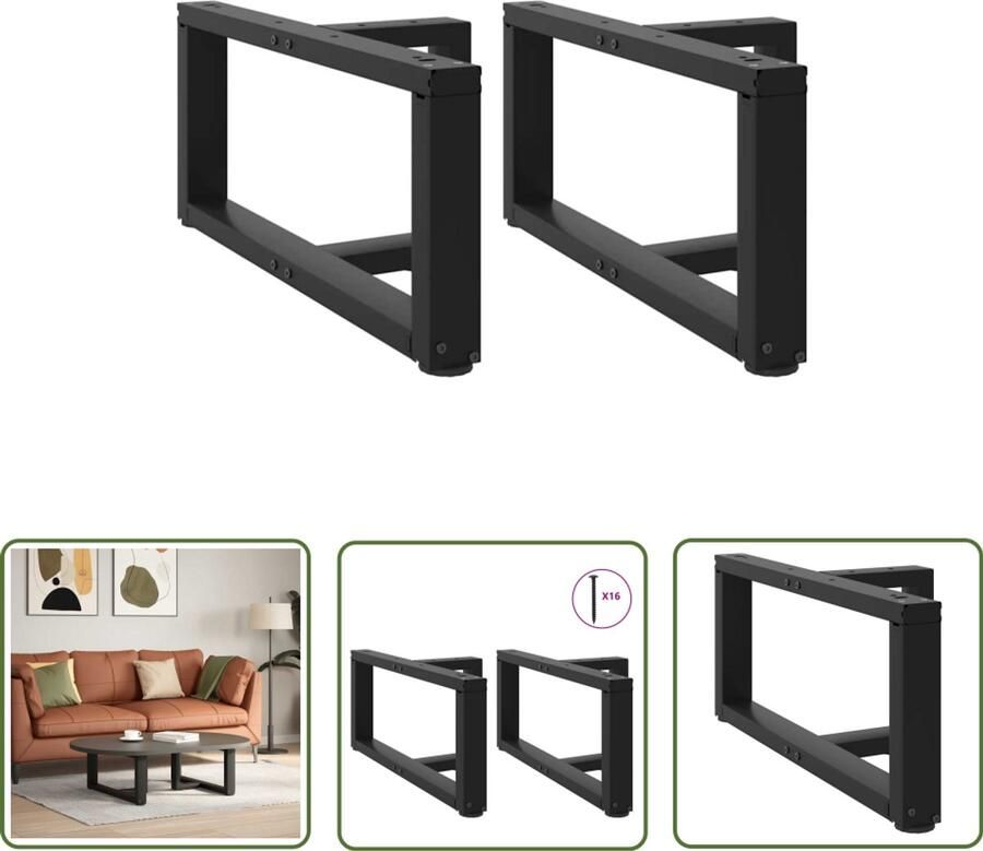 The Living Store Salontafelpoten 2 st T-vormig 70x25x(30-31) cm staal zwart Salontafel Potten Tafelpoten Zwart Metalen Tafelpoten T-vormige Tafelpoten Salontafel Onderstel