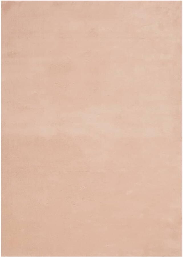 The Living Store Wuarte Vloerkleed 240 x 340 cm Roze 100% Polyester 18mm Poolhoogte Vloerkleed Tapijten Woonkamertapijt Slaapkamertapijt Beige Vloerkleed