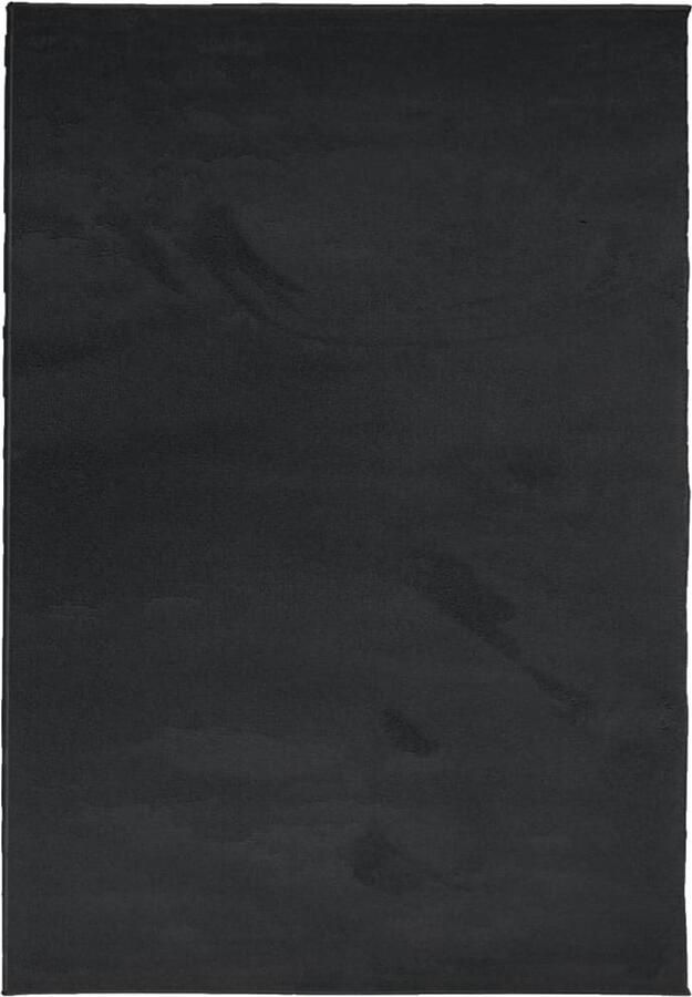 VidaXL Vloerkleed OVIEDO Laagpolig 120x170 cm Zwart