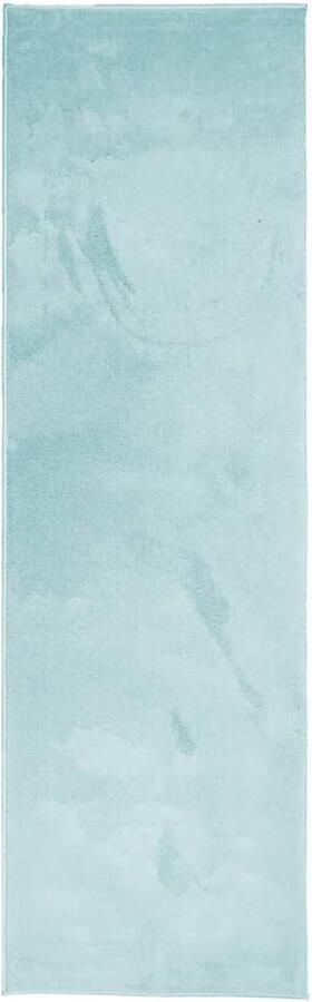 The Living Store OVIEDO Vloerkleed 80 x 250 cm Groen 100% polyester Duurzaam veilig OEKO-TEX getest Superzachte textuur eenvoudig schoon te maken Geschikt voor vloerverwarming - Foto 2