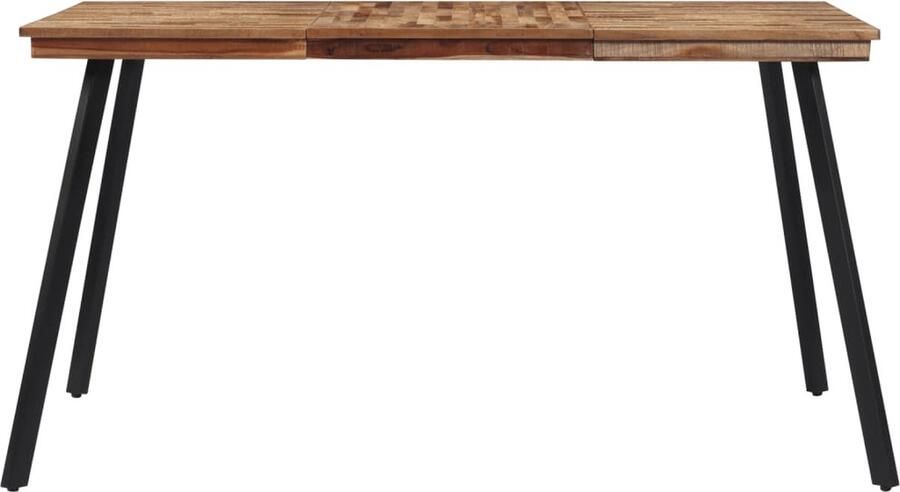 The Living Store Eettafel 148x97x76 cm massief teakhout Eetkamertafel Teak Tafel Keuken Tafel Salontafel Design Tafel