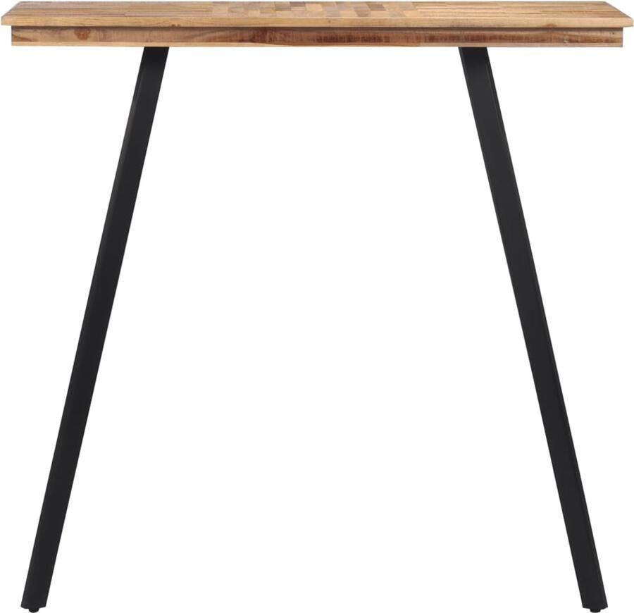 The Living Store Bartafel 110x55x105 cm massief teakhout Bartafel Teak Hout Salontafel Buitenmeubilair Terras Meubilair