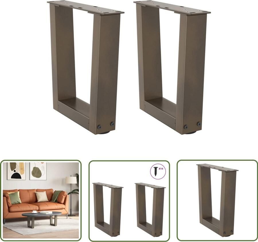 The Living Store Eettafelpoten 2 st V-vormig 30x(30-31 3) cm staal naturel Eettafelpoten V-vormige Poten Metalen Tafelpoten Eettafel Onderstel Industrieel Design