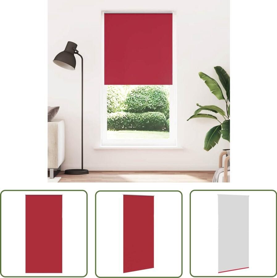 The Living Store Rolgordijn verduisterend 105x230 cm stofbreedte 100 7 cm Rolgordijnen Verduisterend Gordijn Kamerscherm Privacy Gordijn Lichtwerkende Gordijnen