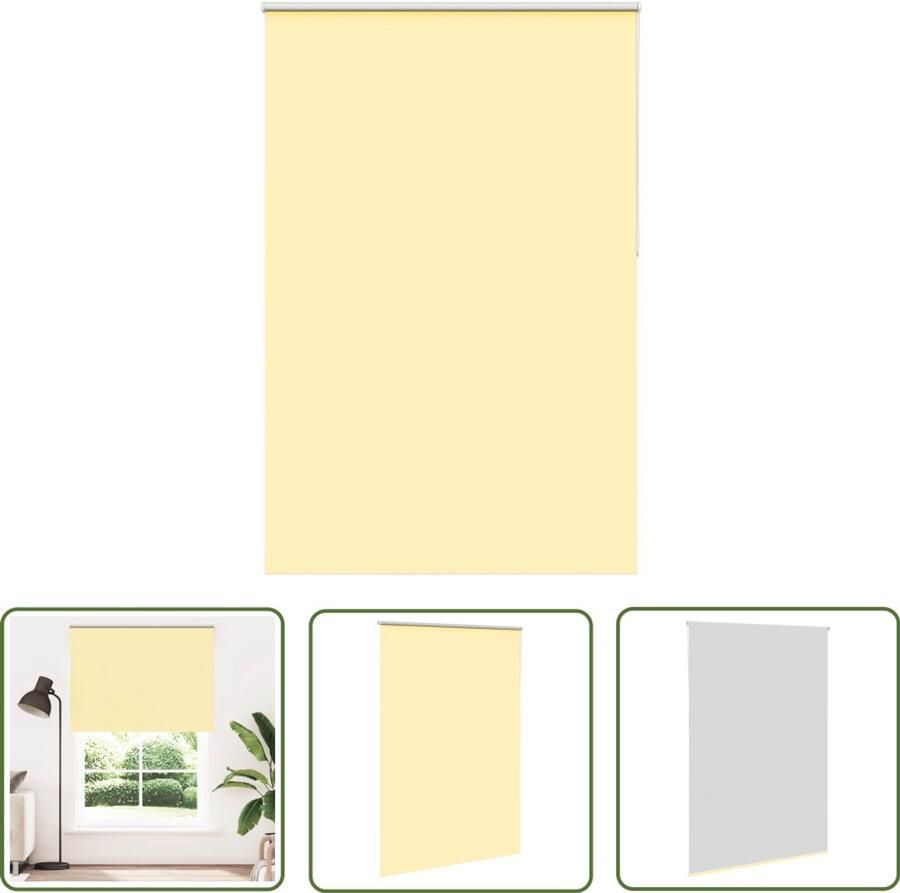 The Living Store Rolgordijn verduisterend 155x230 cm stofbreedte 151 6 cm geel Rolgordijnen Verduisterend Gordijn Kamerscherm Woonkamer Decoratie Slaapkamer Decoratie
