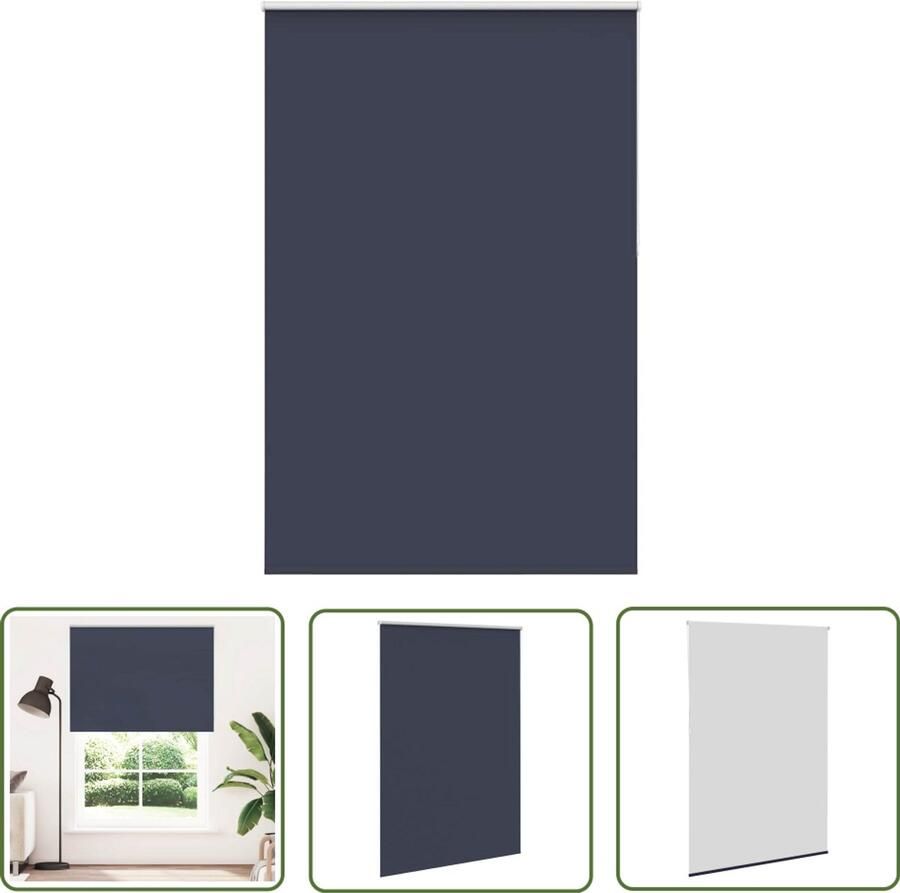VidaXL Verduisterend Gordijn Rolgordijnen Rolgordijn verduisterend 155x230 cm stofbreedte 151 6 cm blauw Blauwe Rolgoirdien Decoratief Rolgordijn Kamerscherm