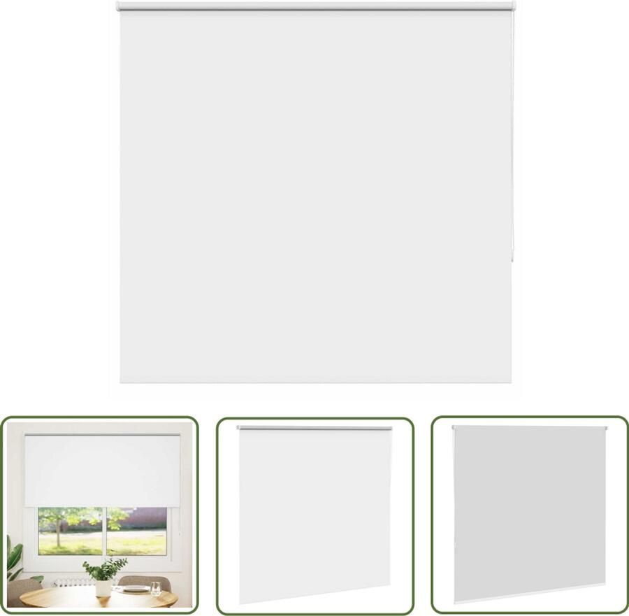 The Living Store Rolgordijn verduisterend 165x175 cm stofbreedte 161 6 cm wit Rolgordijnen Verduisterend Gordijn Privacy Screen Licht Regulering Kamerscherm