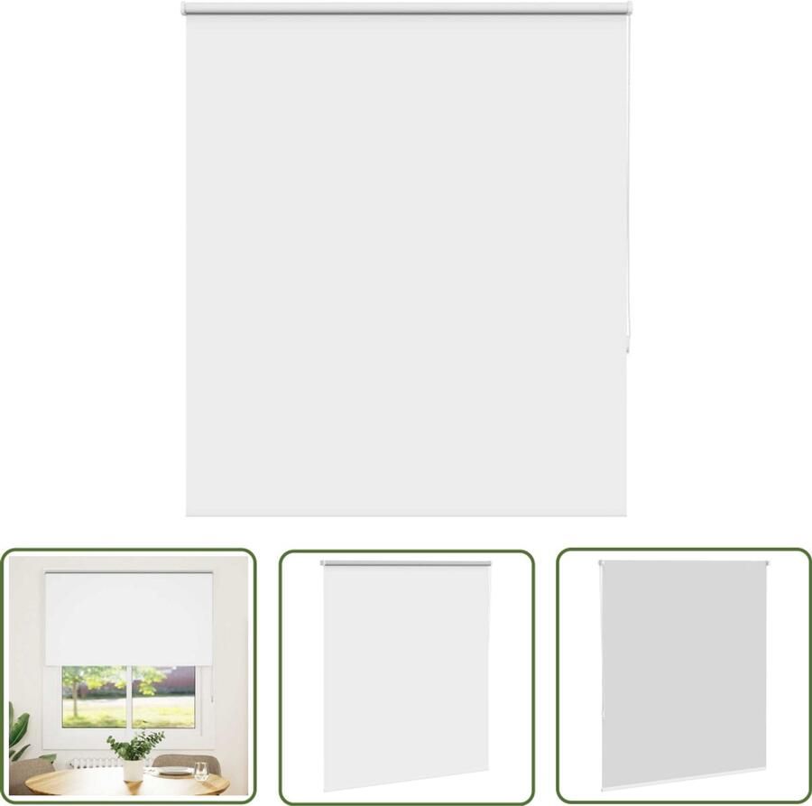 The Living Store Rolgordijn verduisterend wit 125x175 cm stofbreedte 121 6 cm Rolgordijnen Verduisterend Gordijn Kamerscherm Woonaccessoires Privacy