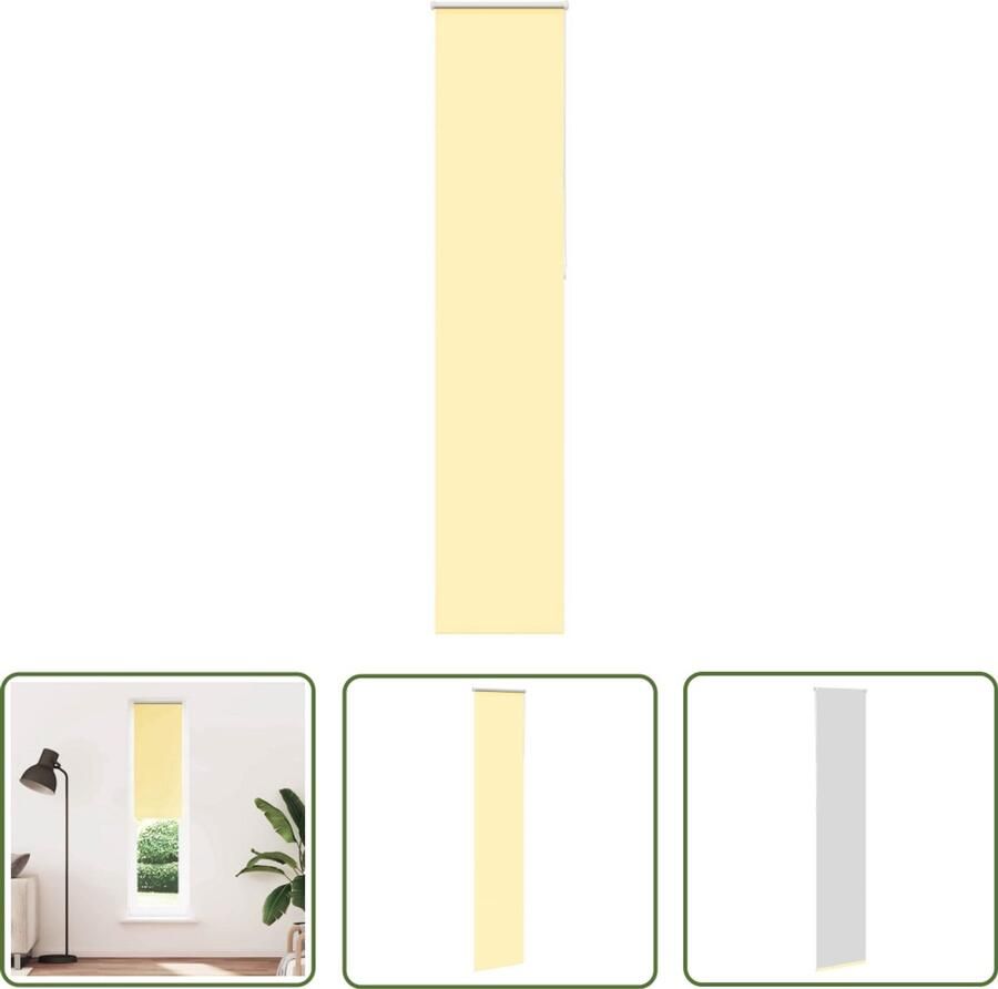 The Living Store Rolgordijn verduisterend 60x210 cm stofbreedte 55 7 cm geel Rolgordijn Verduisterend Privacy Lichtregeling Kamerscherm