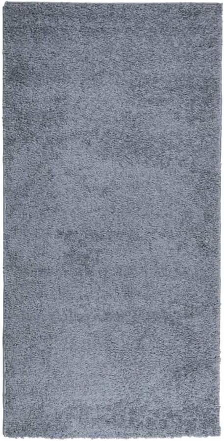 The Living Store Vloerkleed PAMPLONA shaggy hoogpolig modern 100x200 cm blauw Shaggy Vloerkleed Blauw Vloerkleed Living Vloerkleed Slaapkamer Vloerkleed Groot - Foto 2