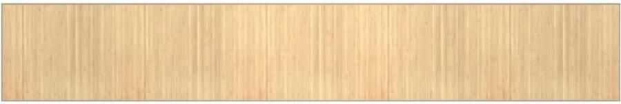 The Living Store Vloerkleed rechthoekig 80x500 cm bamboe lichtnaturel Bamboetapijt Vloertapijt Woonkamertapijt Lange Tapijt Beige Tapijt - Foto 2