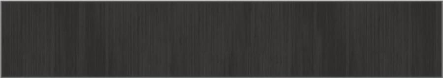 VidaXL Vloerkleed Bamboe Rechthoekig Grijs 70x400 cm Bamboetapijet Vloertapijt Tapijt Grijs Modern Tapijt Anti Slip Tapijt