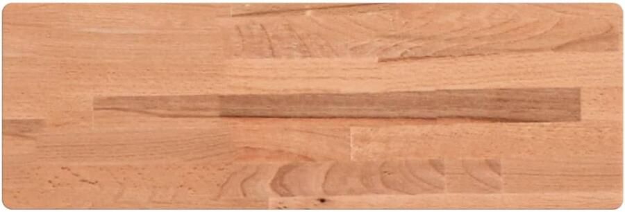 VidaXL Wandschap 60x20x2 5 cm massief beukenhout Houten Wandschap Wandplanken Woonaccessoires Vintage Decoratie Houtdecoratie