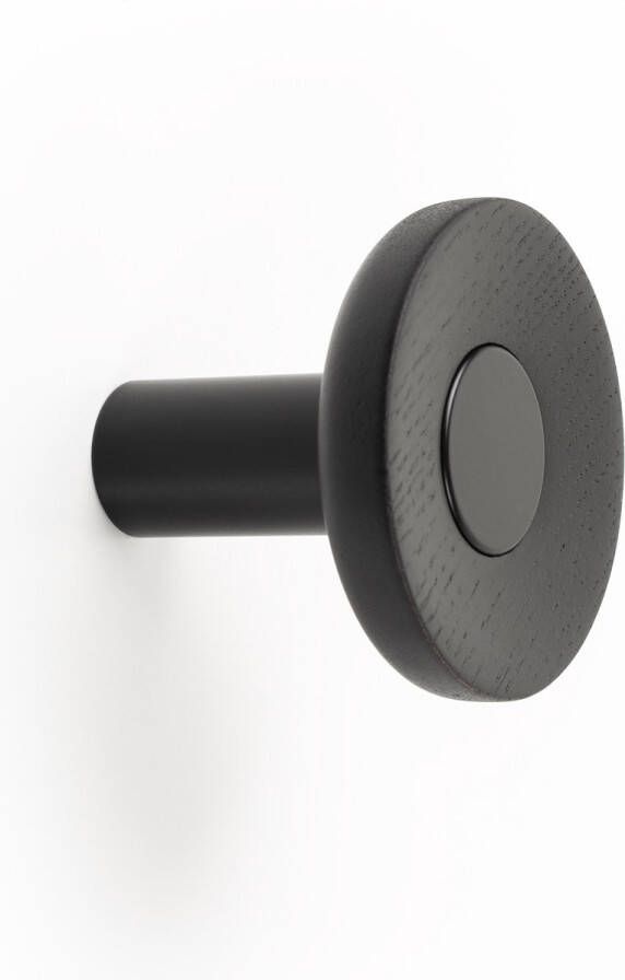 viefe garderobe haak Elian mat zwart mat zwart 60mm 90mm en 120mm