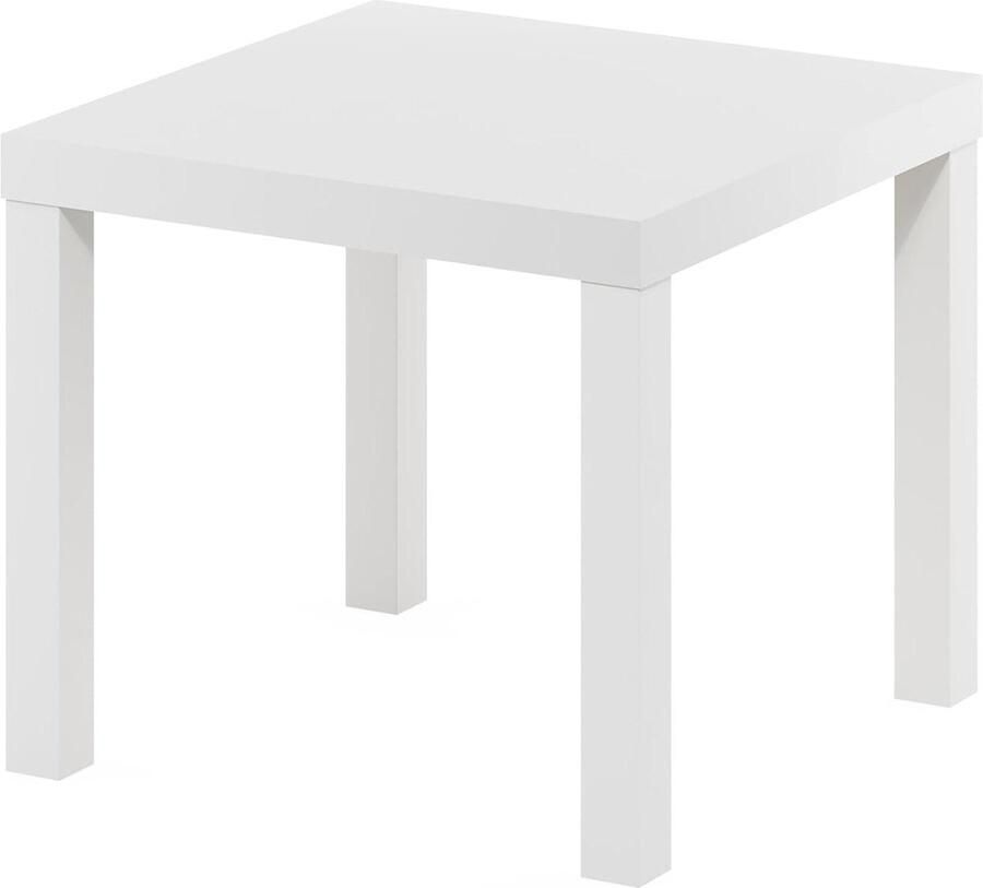 Vierkante Bijzettafel Wit Classic Homey Style Luxe Design