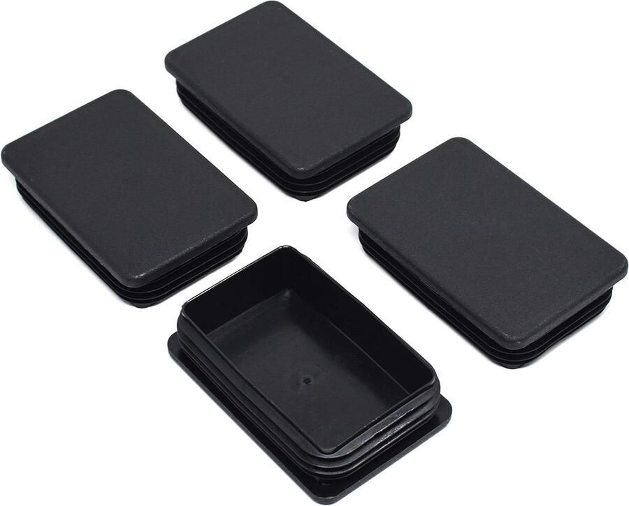 Vierkante buisstoppen lamellenstoppen 120x80mm voor wanddikte tot 2-55mm Set van 4 stuks