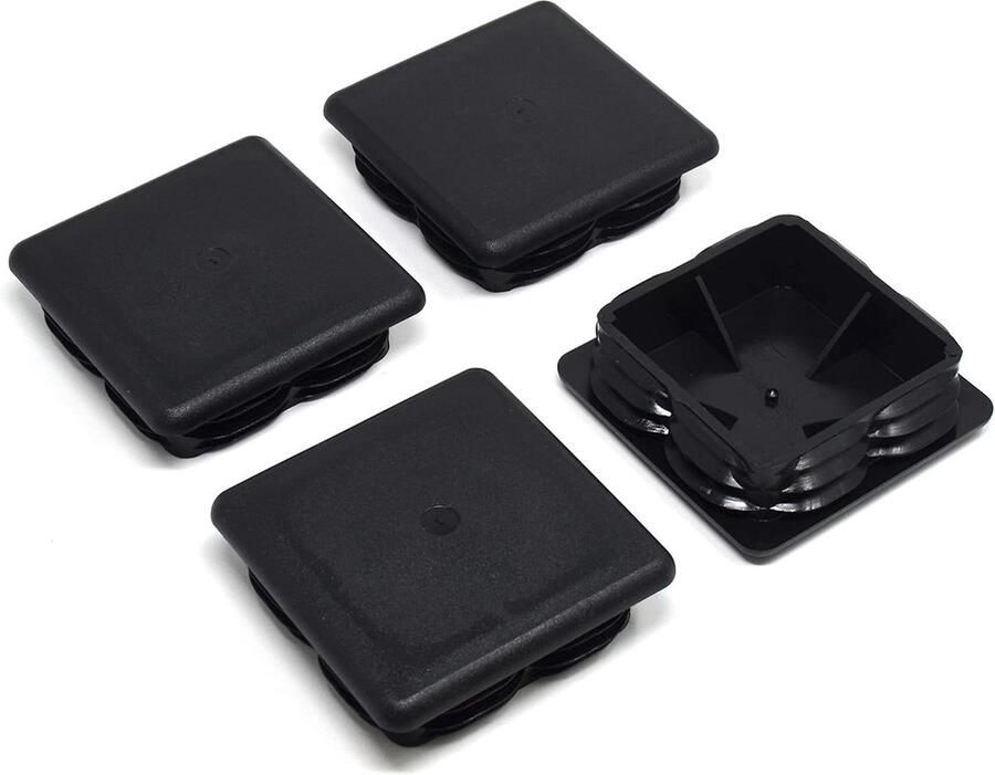 Vierkante buisstoppen met lamellen voor binnenmaat 92-98 mm 4 stuks