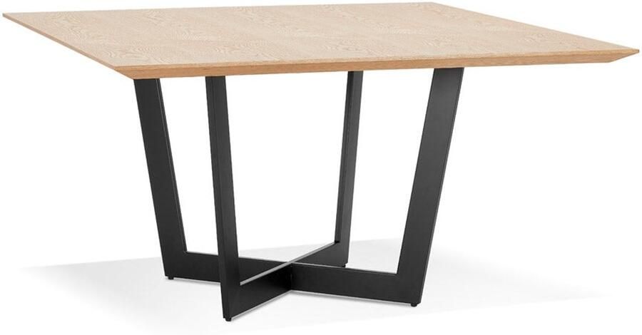 Vierkante Eettafel Houten Keukentafel Modern Ontwerp Perfect voor 8 Personen