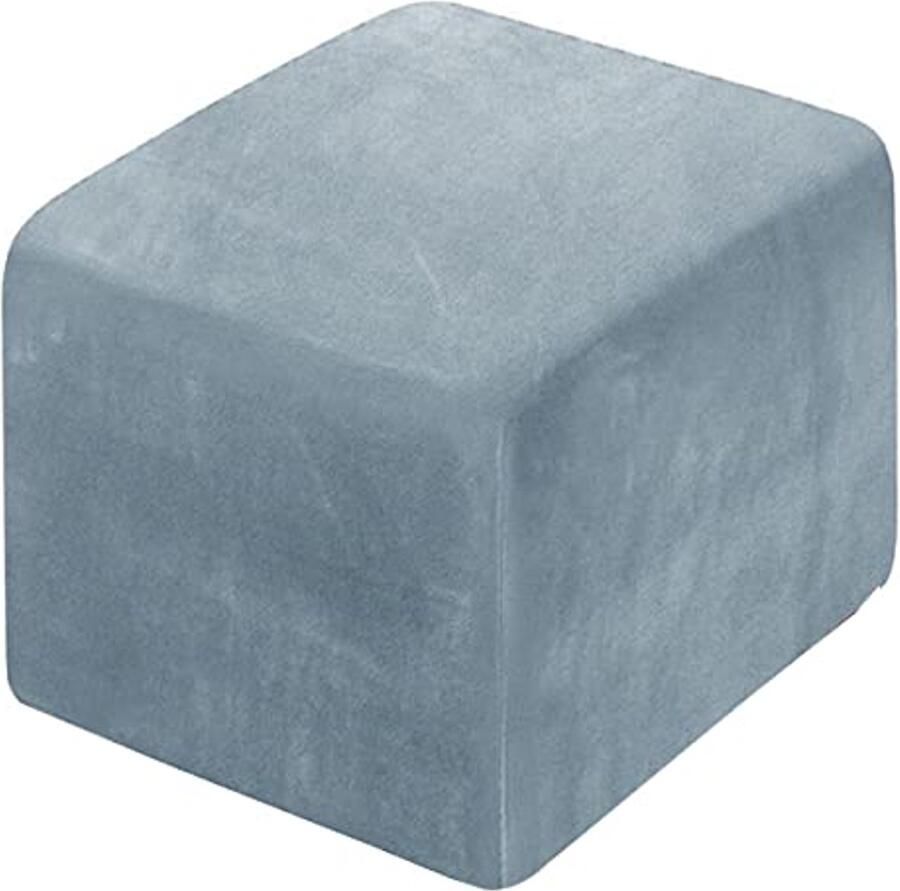 Vierkante fluwelen voetenbankhoes – stretchbare wasbare cover voor Ottomaanse krukken – 45 x 45 50 x 50 cm