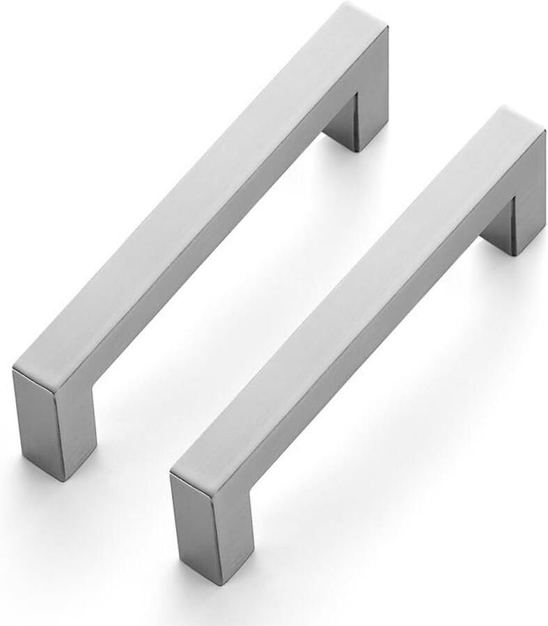 Ibenzoa Set van 30 Keuken Kast Grepen Roestvrij Stalen Design 102mm Vierkante Handgrepen voor Meubels