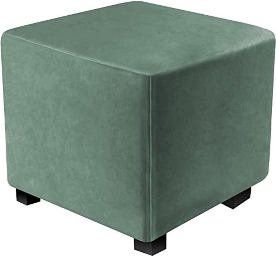 Vierkante Ottomaanse Hoezen van Fluweel Stretch en Comfortabel voor Voetenbank