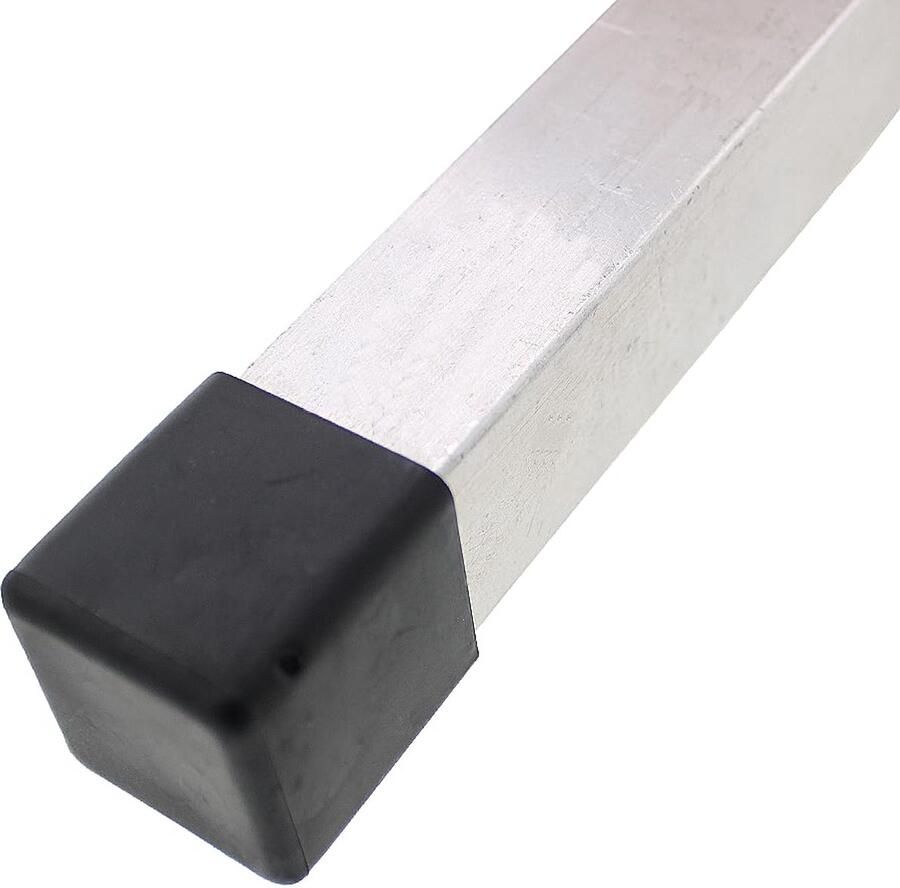 Vierkante rubberen doppen 30 mm set van 16