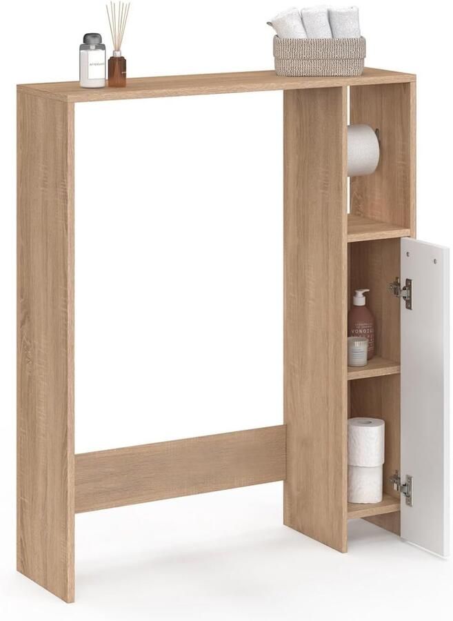 Vierkante Salontafel – Houten Blad met Zwarte Laden Stijlvol en Functioneel Meubel voor Woonkamer of Zithoek