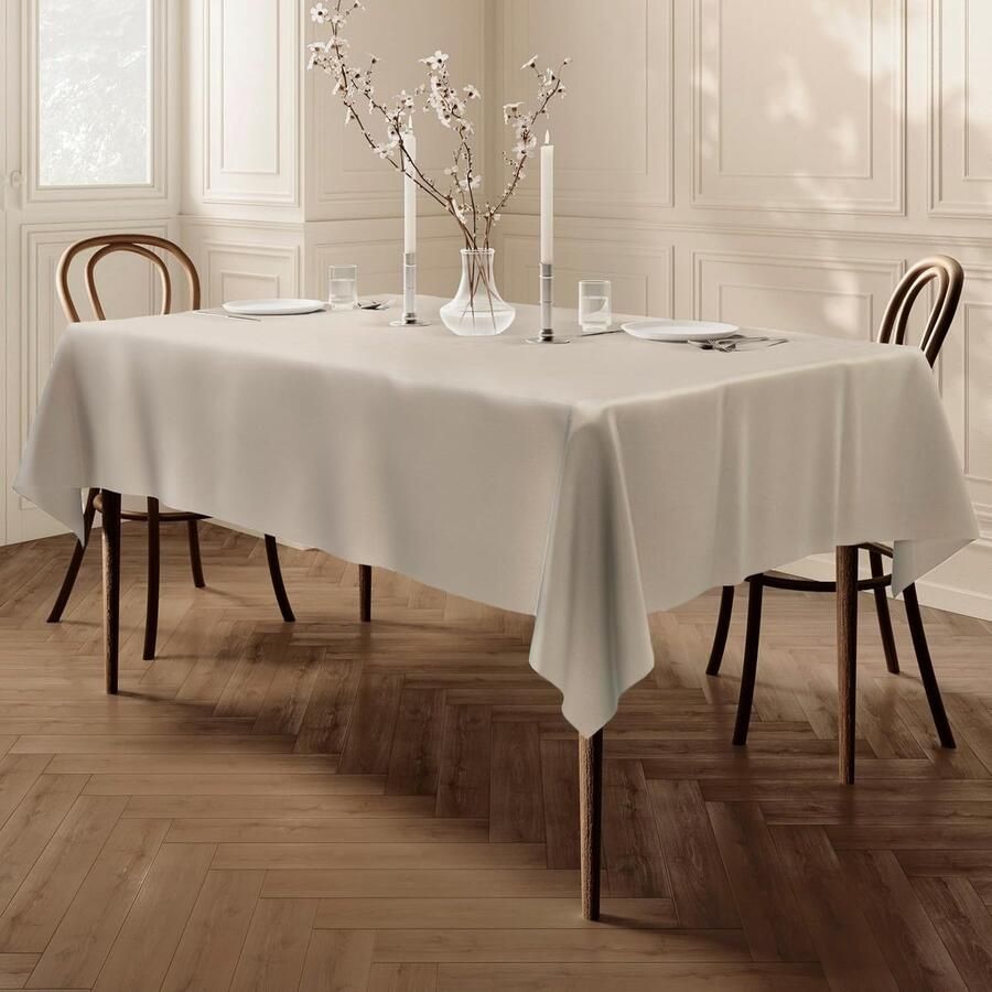 Vierkante tafelkleed Zware stofkwaliteit 1 stuk 140 x 180 cm 100% polyester