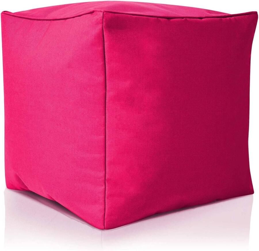 Vierkante zitzak poef 40x40 cm Voetenbankje en zitkussen voor kinderen en volwassenen