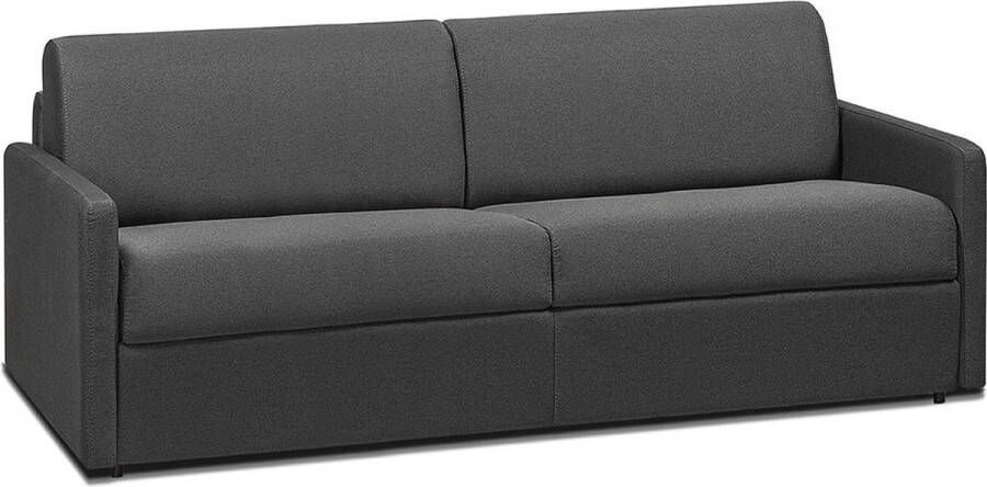 Vente-unique Vierzits express bedbank van stof CALIFE Grijs Slaap afmeting 160 cm matras 22 cm L 190 cm x H 99 cm x D 223 cm - Foto 3