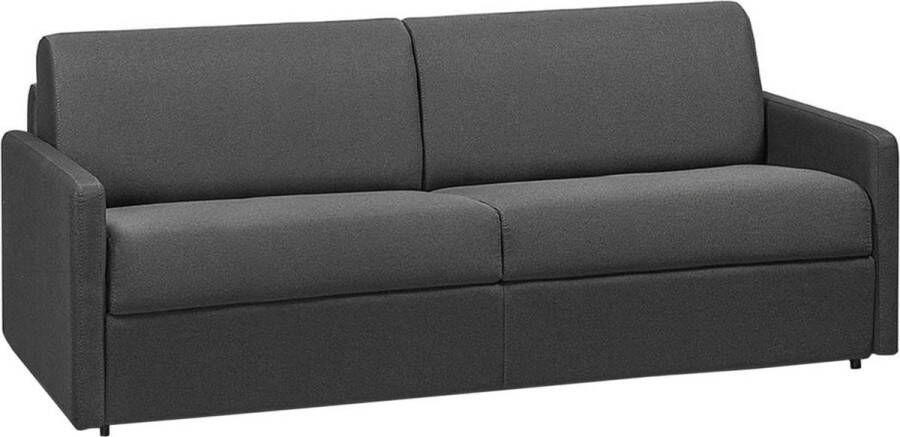 Vierzits express bedbank van stof CALIFE Grijs Slaap afmeting 160 cm matras 22 cm L 190 cm x H 85 cm x D 94 cm - Foto 1