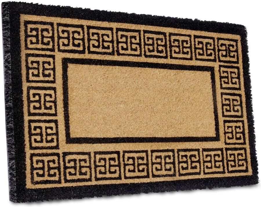 Villeroy & Boch 1856 Kokos Deurmat voor Binnen en Beschutte Buitenruimtes Antislip Vuilvanger Mat Natuurlijk Kokos Mat Buiten Ornament Weerbestendig voor Hal Terras Entree 50x80cm - Foto 9