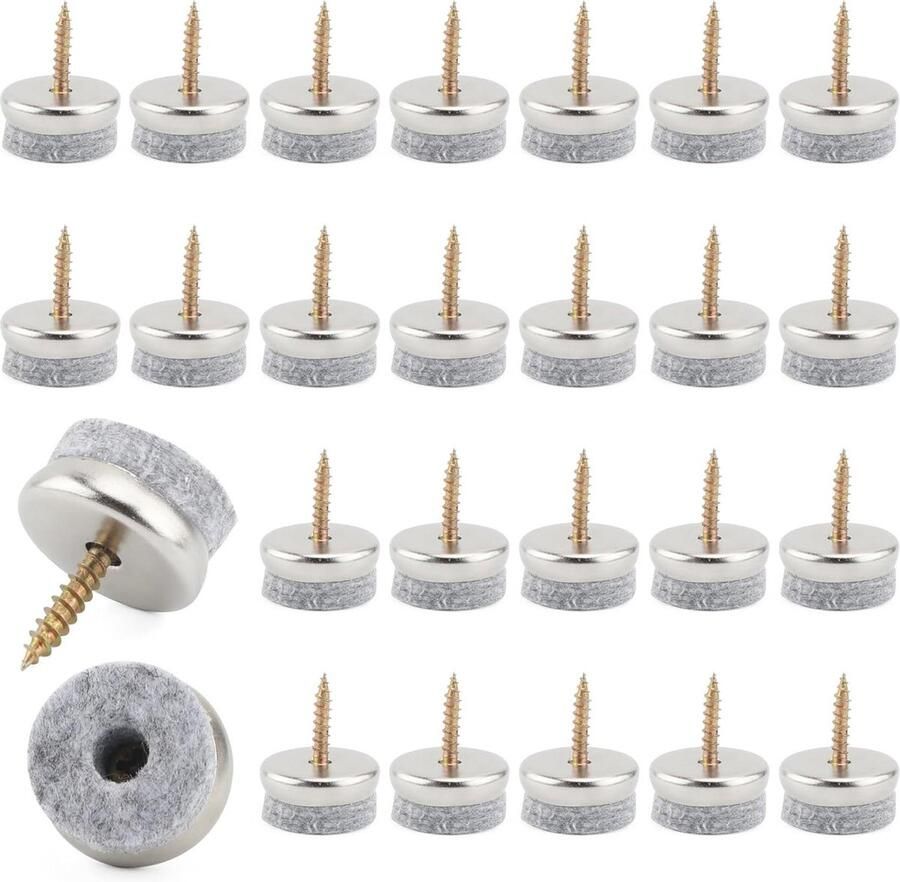 Vilt doppen voor stoelen 40 stuks (20 mm) Vloerbeschermers voor stoelen tafels banken kasten Meubel vilten poten