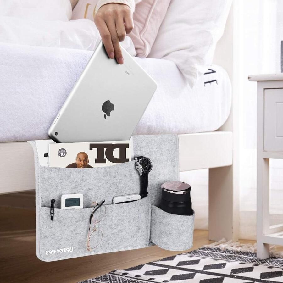 Vilten Hangende Organizer Tas Antislip Houder 1 stuk Grijs Vilt