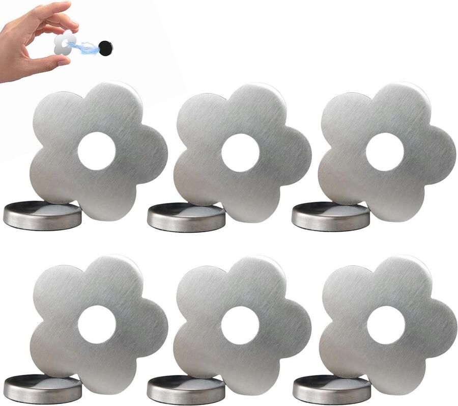 Vimmvid 12-pack magnetische tafelkleedgewichten roestvrijstalen tafelkleedgewichten voor buiten tafelkleedgewichten gemakkelijk mee te nemen kunnen op tafelkleden gordijnen en koelkastdeuren worden geplaatst