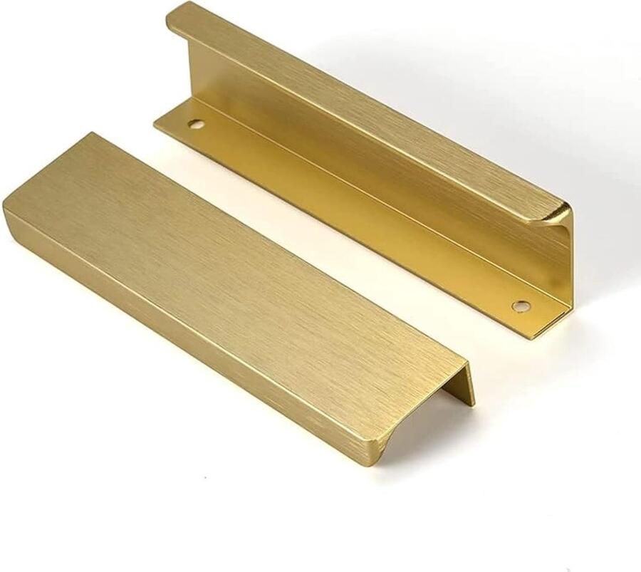 Vingerrand pull alu kast handgreep 6 stuks zwart 64mm