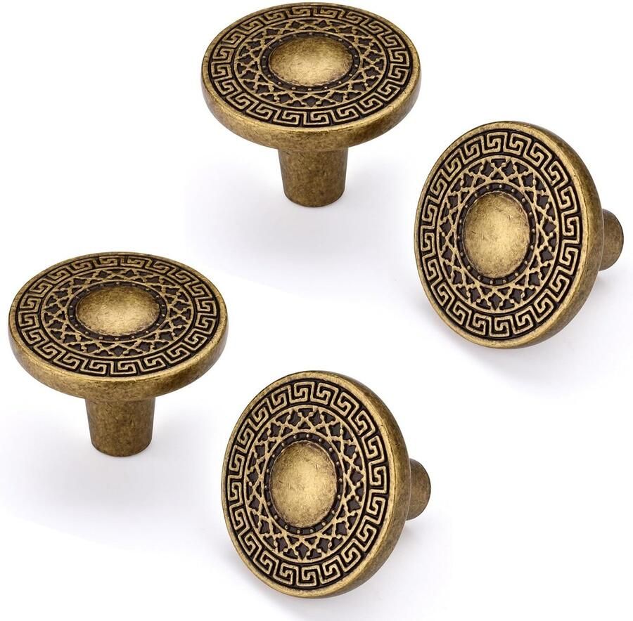 Vintage Antieke Keukenkast Handvatten 4 Stuks Meubels