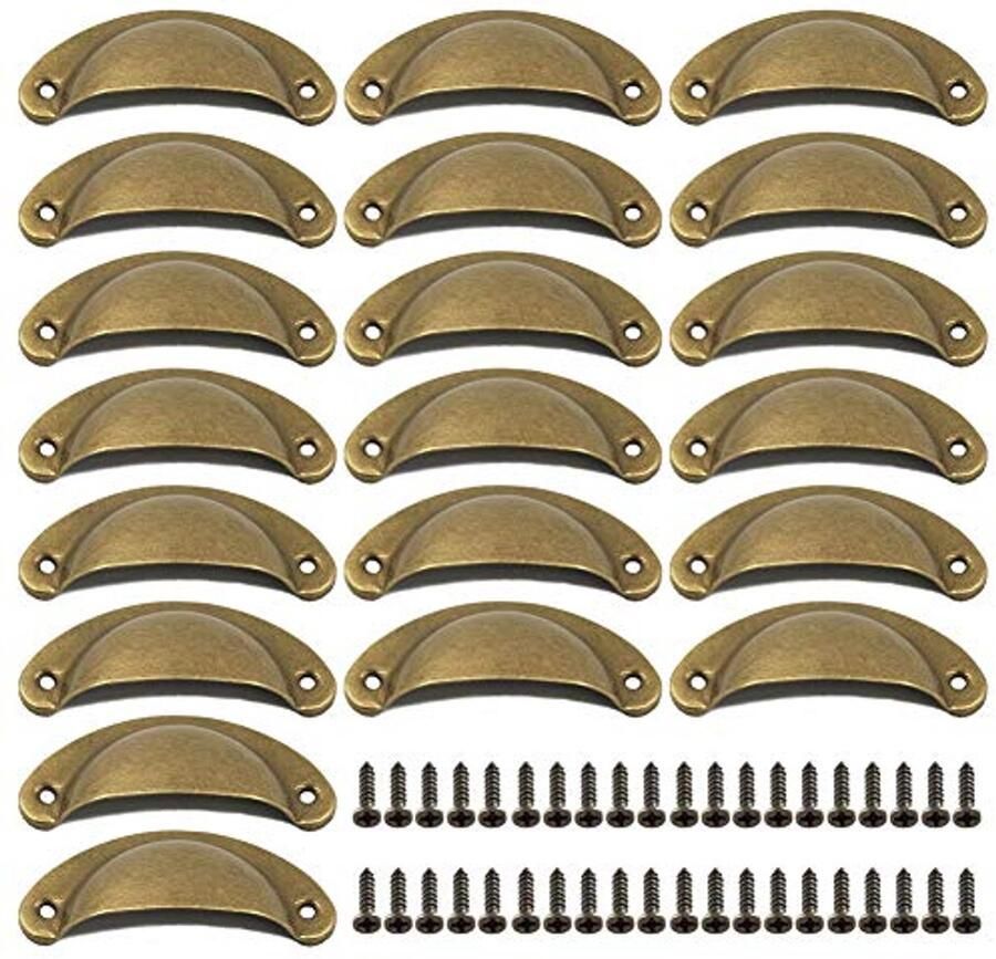 Vintage Deurknoppen en Meubelgrepen Set van 20 Perfect voor Kasten en Laden