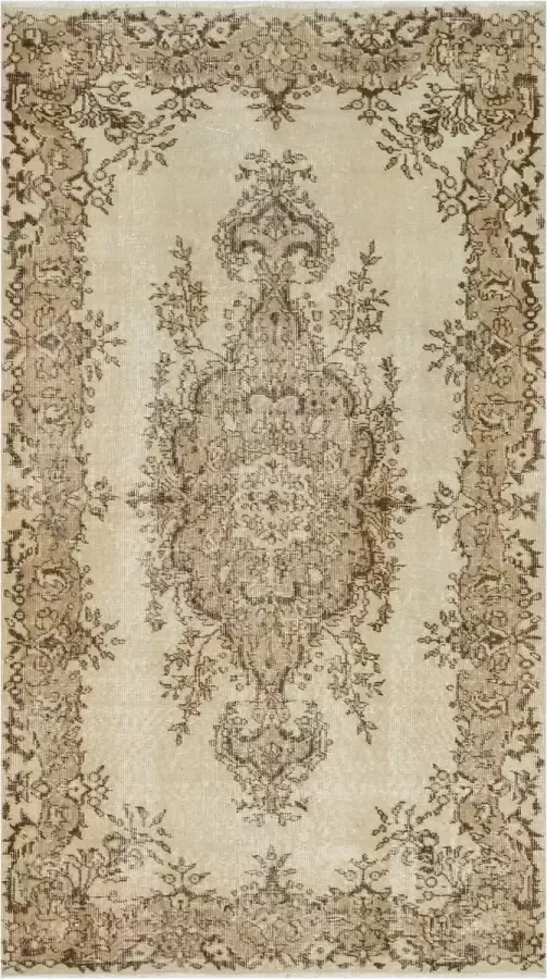 Vintage handgeweven vloerkleed tapijt Noa 214 x 122