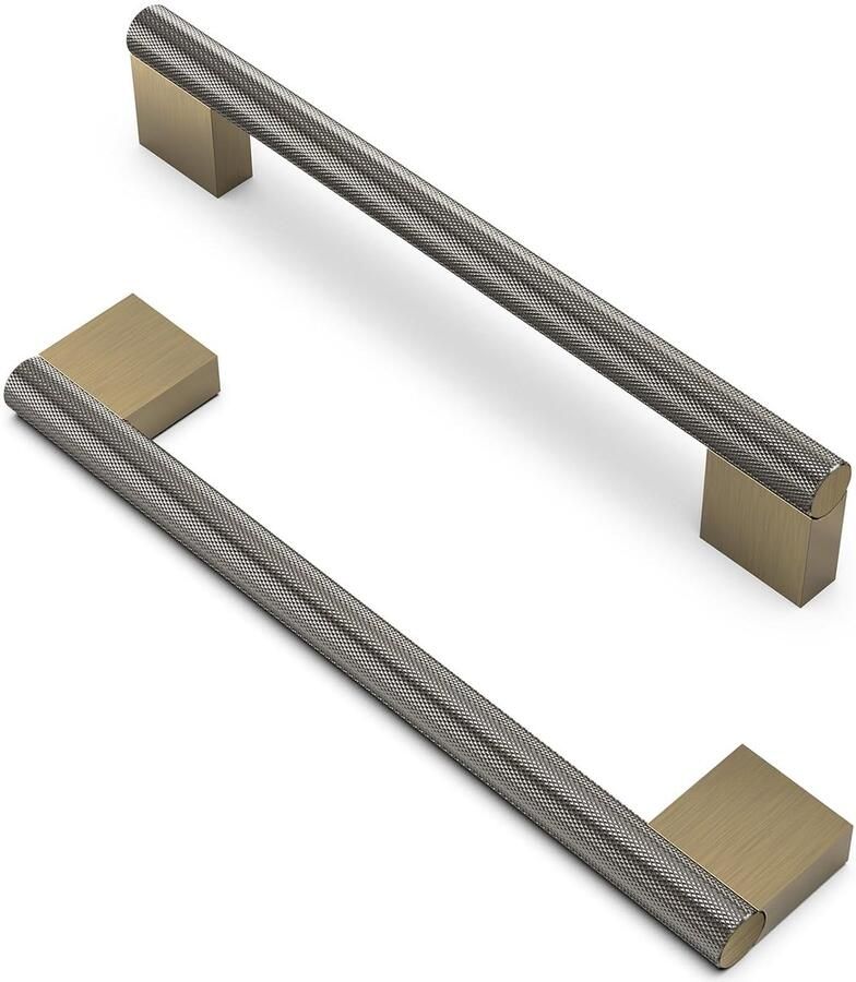 Vintage kastgrepen antiek messing 10 stuks