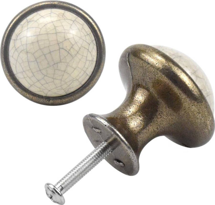 Vintage kastknoppen 33 mm keramische knoppen Vintage Shabby Chic ronde ladeknoppen keukenkast kast lade deurknoppen pull handgrepen voor ladekast keukenkast kasten (B)