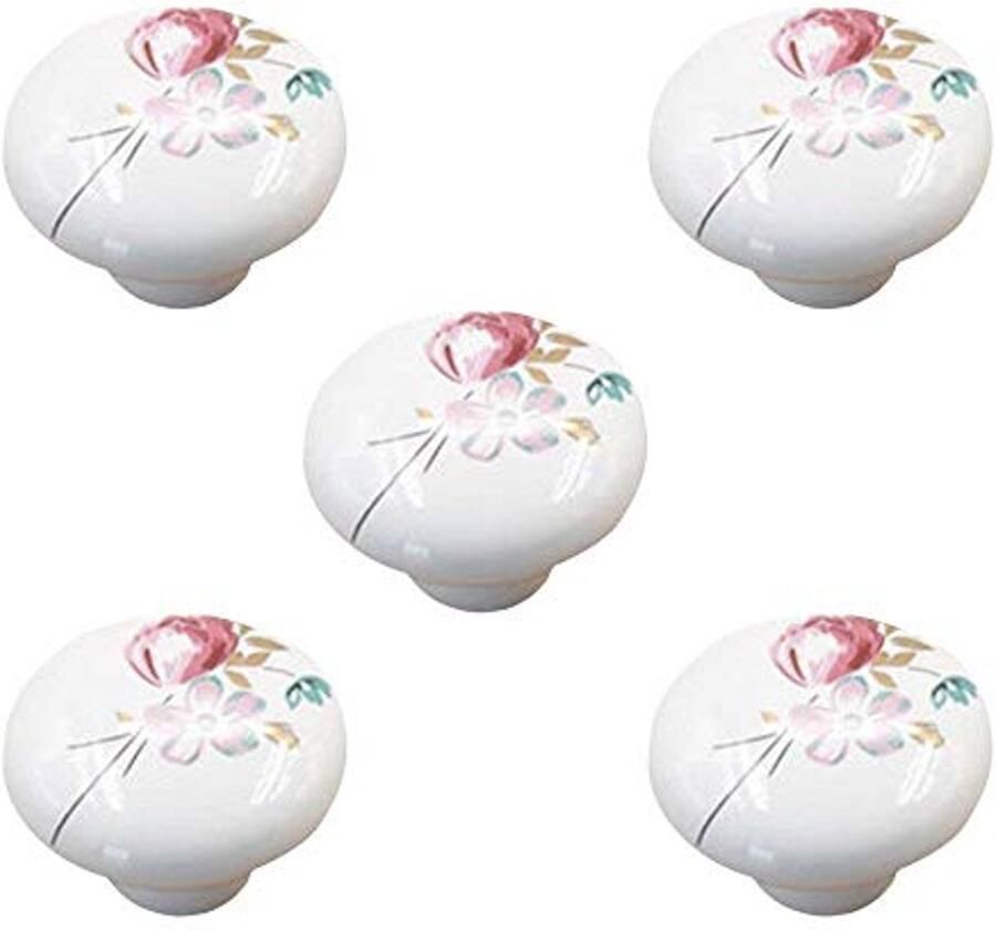 Vintage Keramische Ladeknoppen en Kastgrepen Elegant en Makkelijk te Installeren