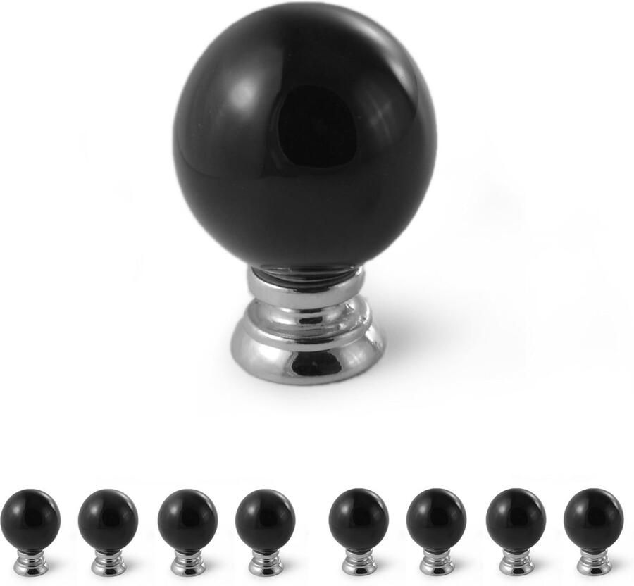 Vintage keramische meubelknoppen set van 8 antiek uitstraling porselein